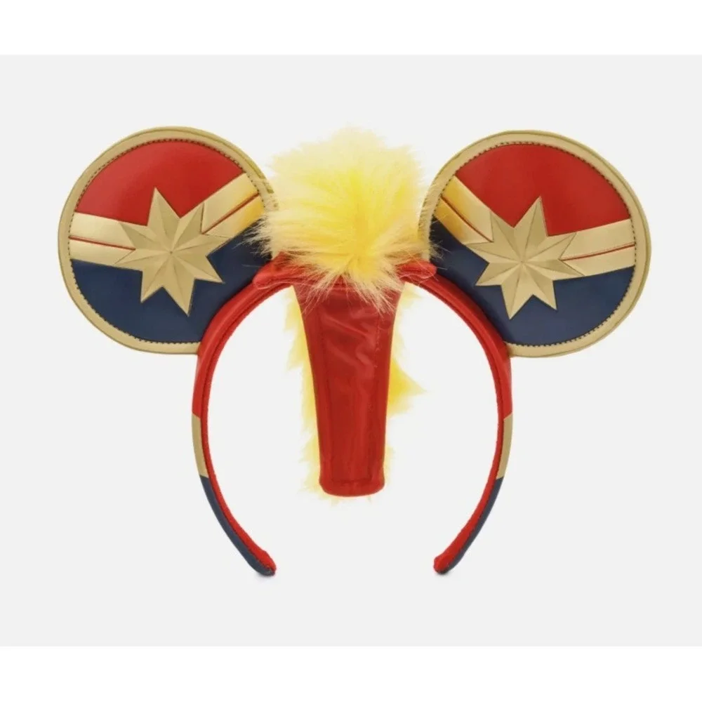 Disney Marvel's Captain Marvel Ear Headband for Adults New with Tags